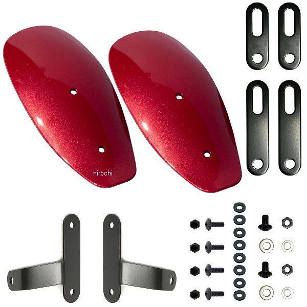 塗装ナックルガード 18年-21年 モンキー125 パールネビュラレッド