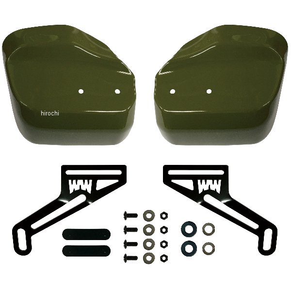 塗装大型ナックルガード 18年-22年 クロスカブ110 カムフラージュグリーン