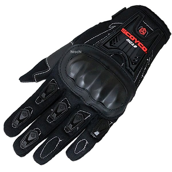 グローブ 硬質プロテクター付き 黒 Lサイズ