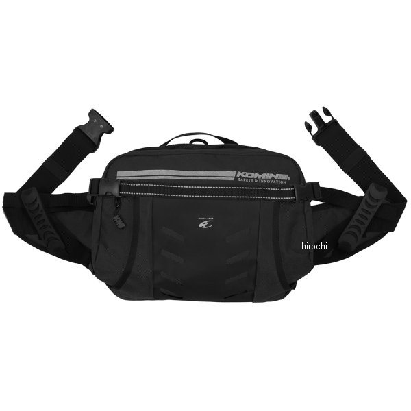 SA-204 KOMINE ライディングヒップバッグ リフレクティブブラック
