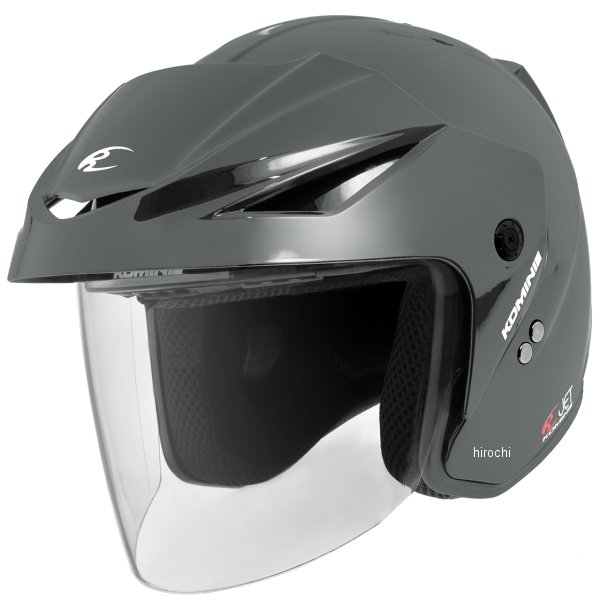 HK-1651  KOMINE ジェットヘルメット エーラ2 バサルトグレー Mサイズ