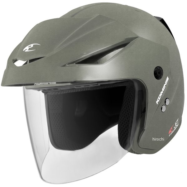 HK-1651  KOMINE ジェットヘルメット エーラ2 ガンメタル Lサイズ