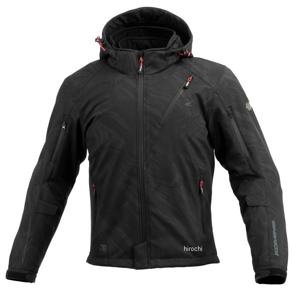 秋冬モデル プロテクトソフトシェルウィンターパーカ-IFU ネオブラック マーブル 3XLサイズ