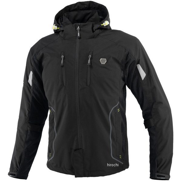 春夏モデル プロテクトハーフメッシュパーカ ゲンリ 黒 5XLBサイズ