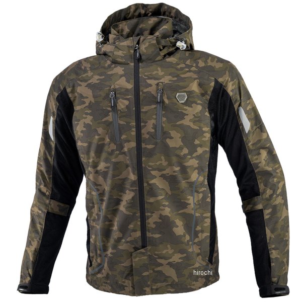 春夏モデル プロテクトハーフメッシュパーカ ゲンリ カモブラック Lサイズ