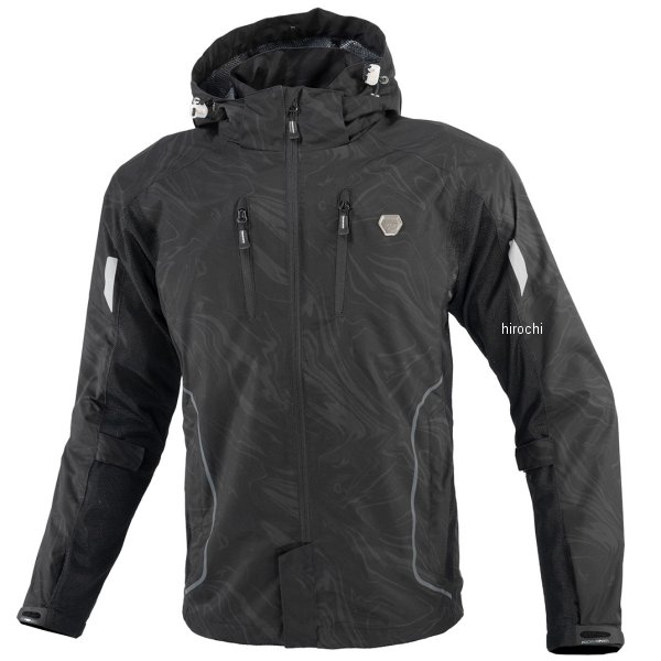 春夏モデル プロテクトハーフメッシュパーカ ゲンリ レディース ブラックマーブル WXLサイズ