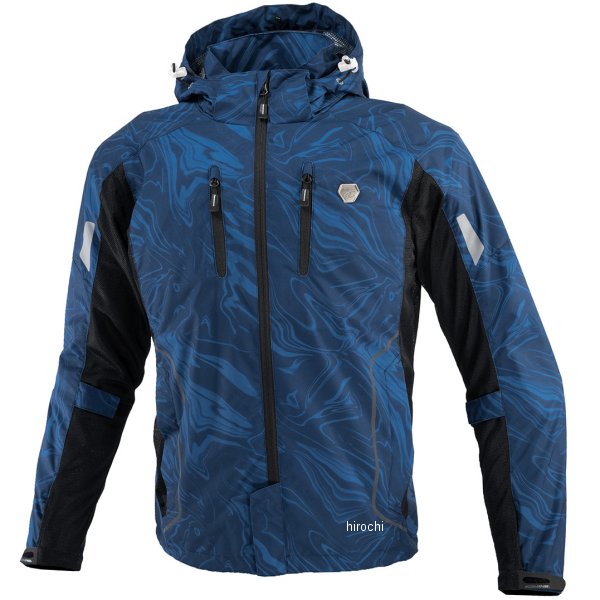 春夏モデル プロテクトハーフメッシュパーカ ゲンリ ネイビーマーブル Lサイズ