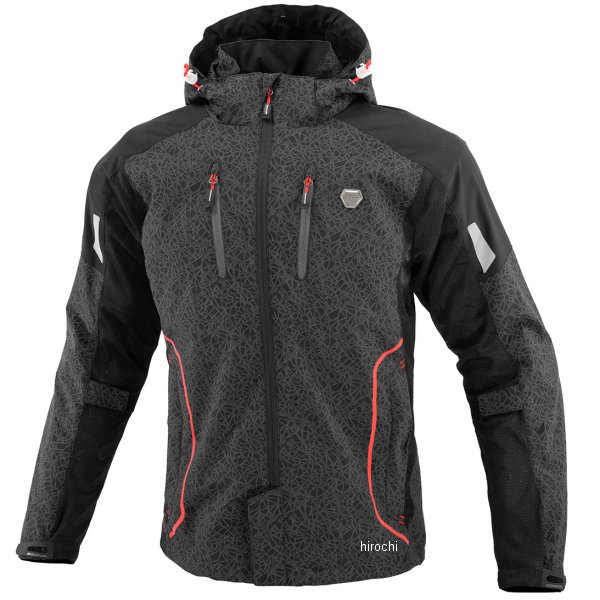 春夏モデル プロテクトハーフメッシュパーカ ゲンリ レディース HRブラック WLサイズ