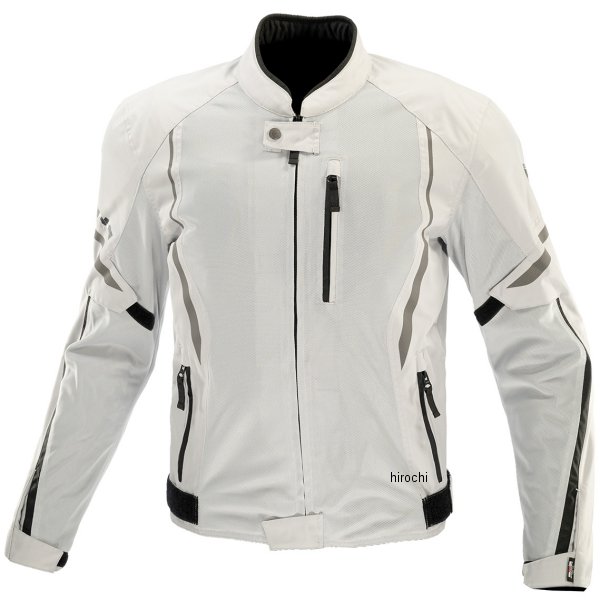 春夏モデル プロテクトハーフメッシュジャケット レディース ライトグレー/黒 WMサイズ