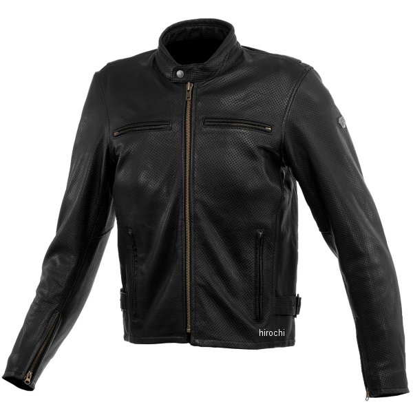 春夏モデル ベンティッドシングルライダースレザージャケット レディース 黒 WMサイズ