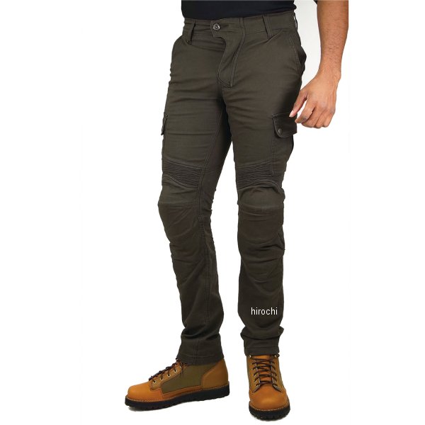 春夏モデル プロテクトライディングコットンカーゴパンツ ディープオリーブ 2XLサイズ