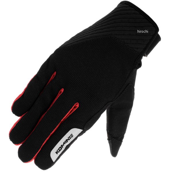 春夏モデル ストレッチメッシュグローブ ルーチェII 黒/赤 Sサイズ