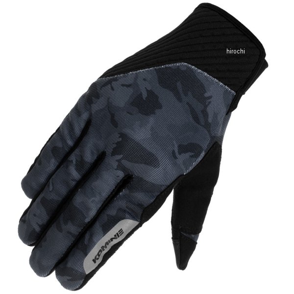 春夏モデル ストレッチメッシュグローブ ルーチェII ネオブラック/カモ 3XLサイズ