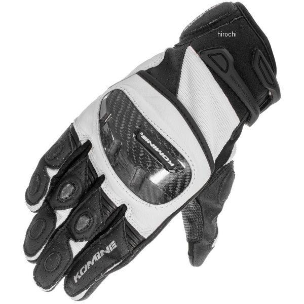 春夏モデル プロテクトレザーメッシュグローブ グレン 白/黒 2XLサイズ