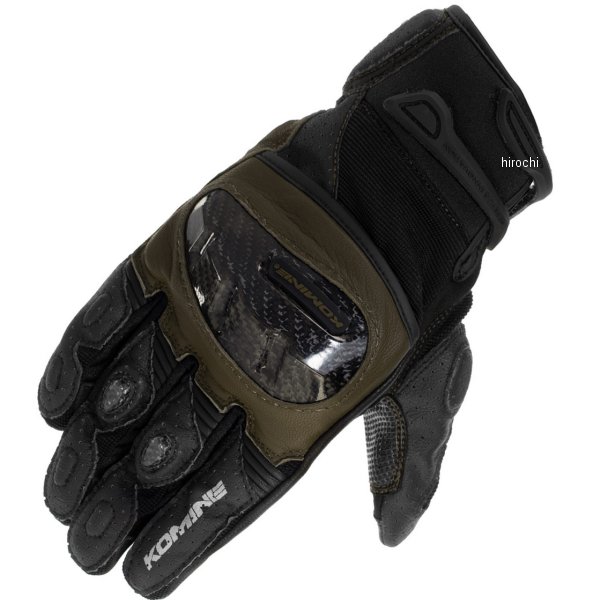 春夏モデル プロテクトレザーメッシュグローブ グレン オリーブ XLサイズ