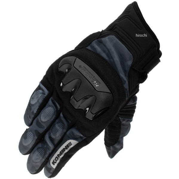 春夏モデル プロテクトメッシュグローブ ネオブラック/カモ Lサイズ
