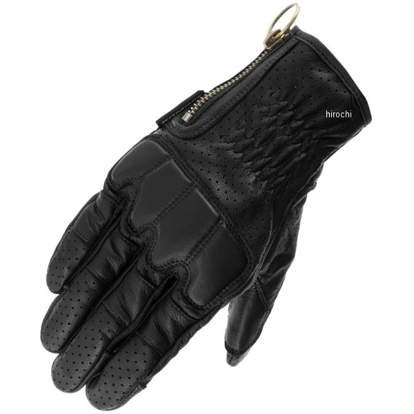 春夏モデル プロテクトレザーグローブ 黒 Mサイズ
