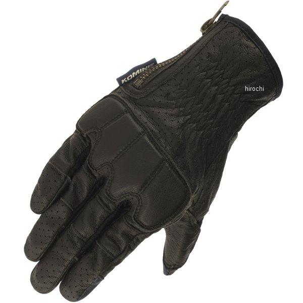春夏モデル プロテクトレザーグローブ ダークブラウン Mサイズ