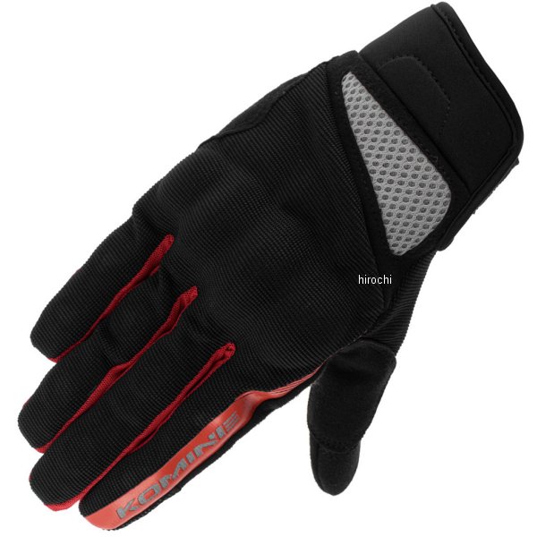 春夏モデル 3D プロテクトメッシュグローブ 黒/赤 2XLサイズ