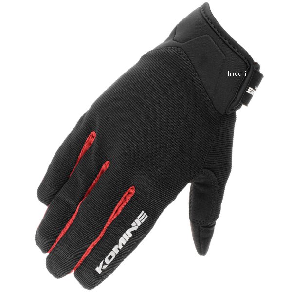 春夏モデル ライドメッシュグローブ アレシア 黒/赤 Sサイズ