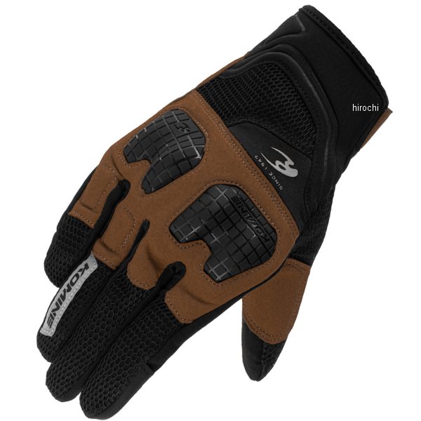 春夏モデル 3Dメッシュプロテクトグローブ ブラウン XLサイズ
