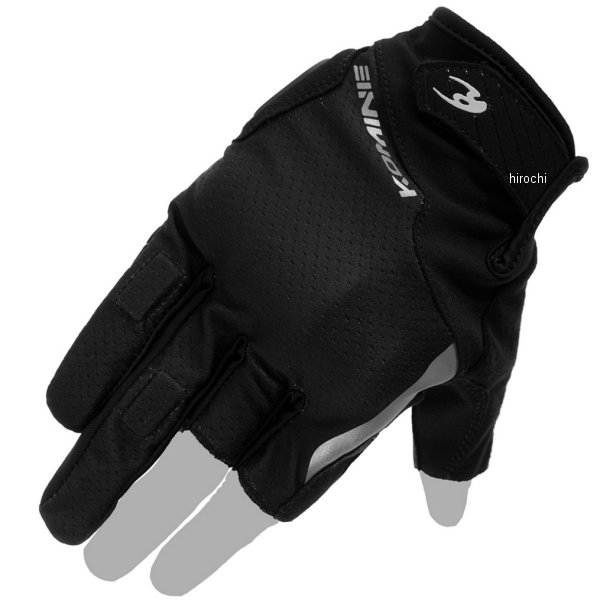 春夏モデル プロテクト3フィンガーレスメッシュグローブ 黒 Mサイズ