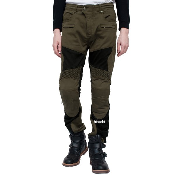 春夏モデル ストレッチャブルプロテクトメッシュパンツ オリーブ Mサイズ