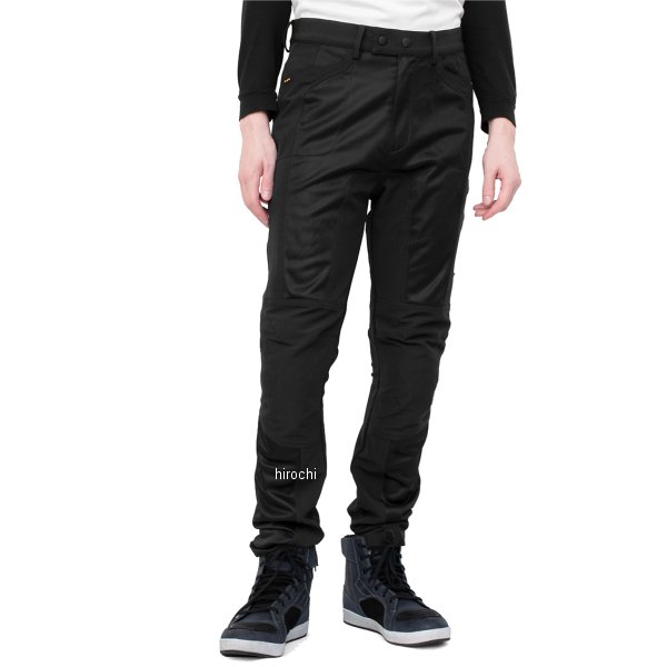 春夏モデル ストレッチャブルテキスタイルメッシュジーンズ 黒 Mサイズ