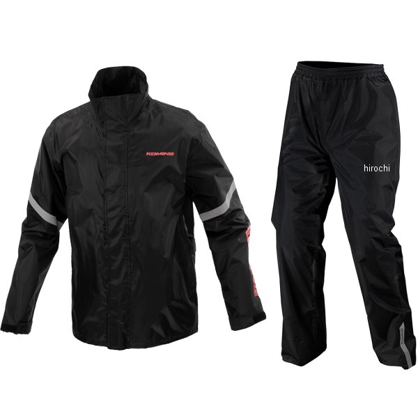 RK-5433 KOMINE スタンダードレインウェア ブラック Lサイズ