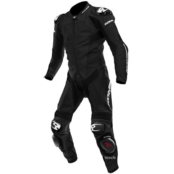 春夏モデル レーシングレザースーツ 黒 LBサイズ