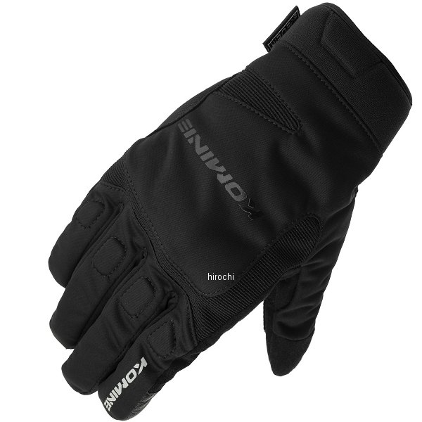 KOMINE 秋冬モデル プロテクトウインターグローブ カルタゴ 黒 Lサイズ