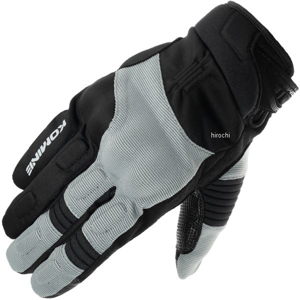 KOMINE 秋冬モデル プロテクトウインターグローブ ハンニバル バサルトグレー Sサイズ
