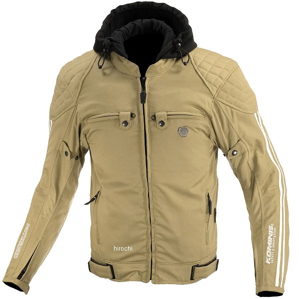 KOMINE 秋冬モデル プロテクトウインターパーカ ベージュ XLサイズ