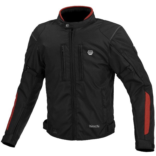 KOMINE 秋冬モデル プロテクトウインタージャケット 黒/赤 WLサイズ