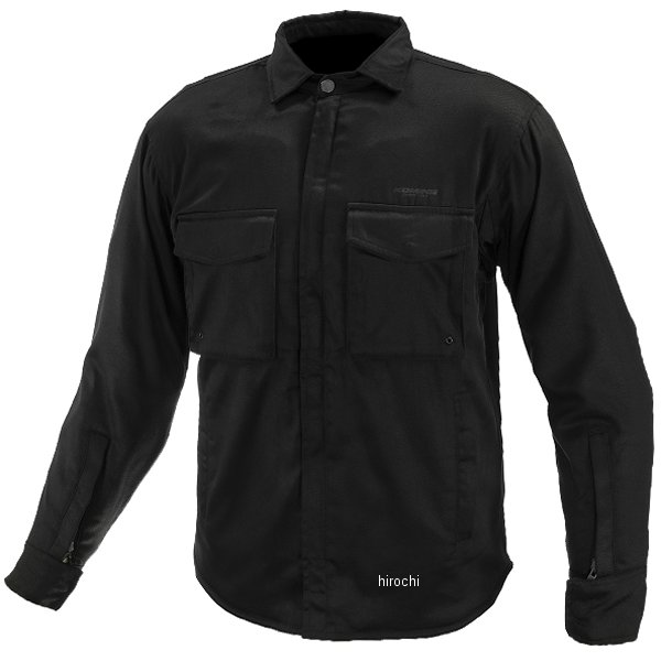 KOMINE 秋冬モデル プロテクトウォームライディングシャツ Zシリーズ 黒 WLサイズ