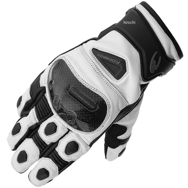 KOMINE 秋冬モデル カーボンプロテクトウィンターグローブ 白 3XLサイズ