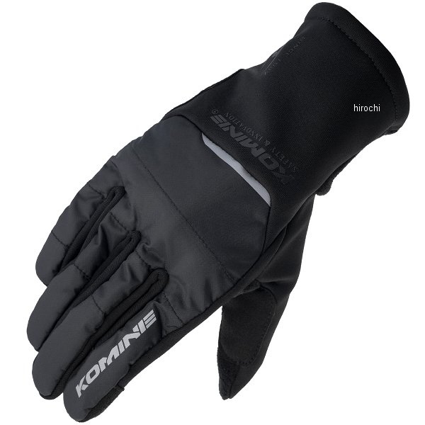 KOMINE 秋冬モデル プロテクトフリースウォームグローブ 黒 Sサイズ