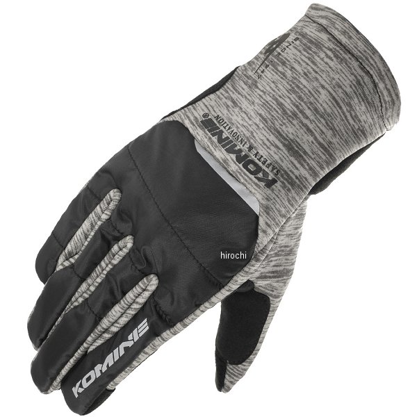 KOMINE 秋冬モデル プロテクトフリースウォームグローブ グレー Mサイズ