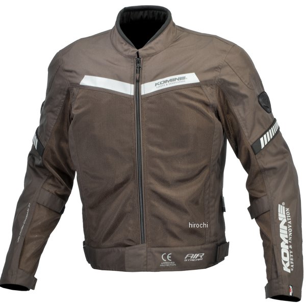 KOMINE 春夏モデル プロテクトハーフメッシュジャケット ブラウン 3XLサイズ