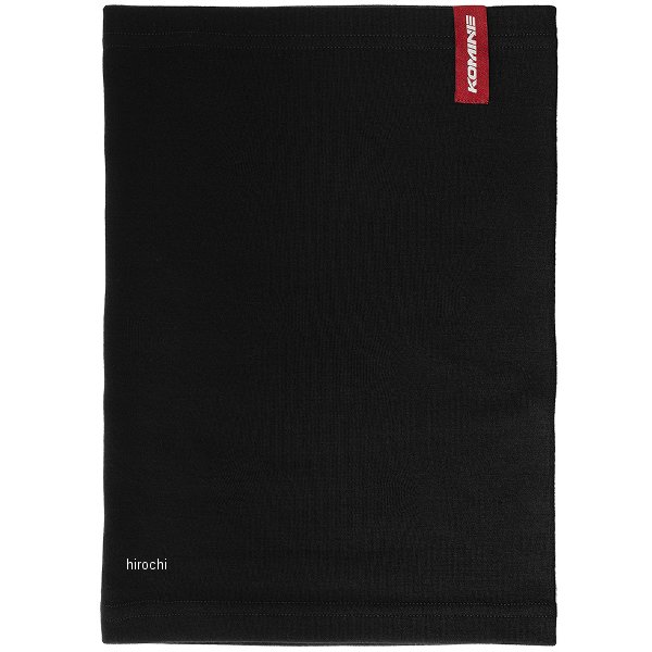 KOMINE 秋冬モデル 100% メリノウールネックチューブ 黒 フリーサイズ