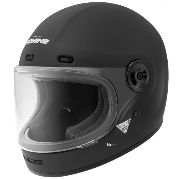 HK-190  KOMINE ネオレトロフルフェイスヘルメット マットブラック Lサイズ
