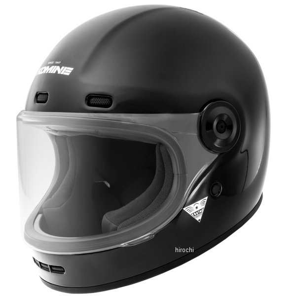 HK-190  KOMINE ネオレトロフルフェイスヘルメット グロスブラック Mサイズ
