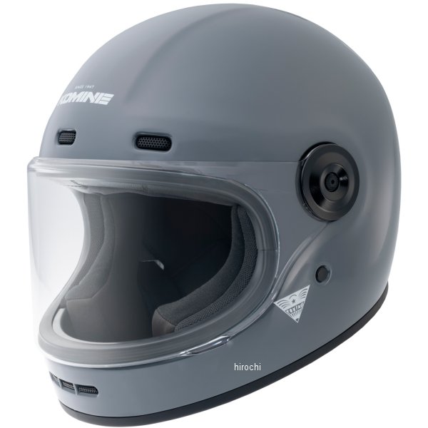 HK-190  KOMINE ネオレトロフルフェイスヘルメット バサルトグレー XLサイズ