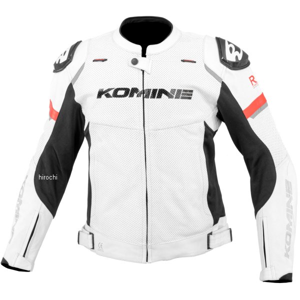 KOMINE 春夏モデル Rスペック スポーツレザージャケット 白 3XLサイズ