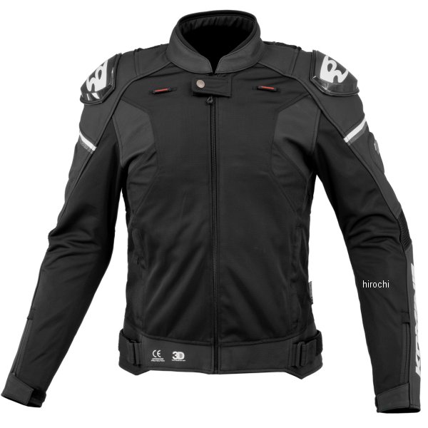 KOMINE 春夏モデル レザーメッシュ Rスペックジャケット 黒 Sサイズ