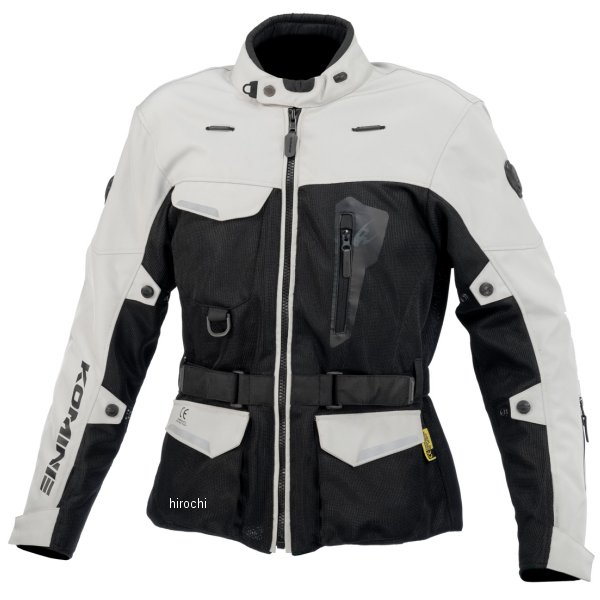 KOMINE 春夏モデル アドベンチャーメッシュジャケット ライトグレー 4XLサイズ