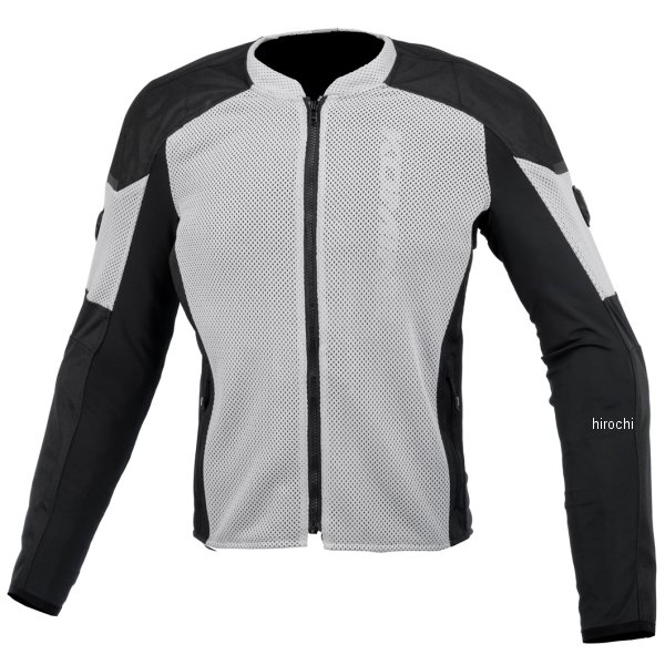 KOMINE 春夏モデル ヘビーメッシュスクランブラージャケット ライトグレー 2XLサイズ