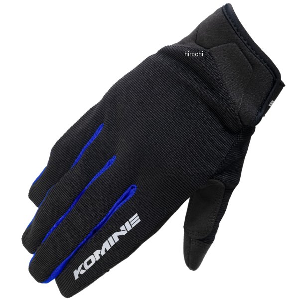 KOMINE 春夏モデル ライドメッシュグローブ アレシア ブラックブルー Sサイズ