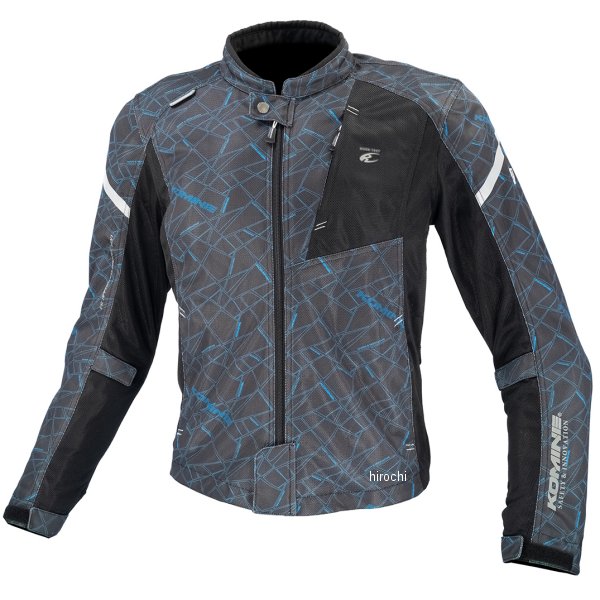 KOMINE 春夏モデル プロテクトフルメッシュジャケット クラッシュブルーブラック 3XLサイズ