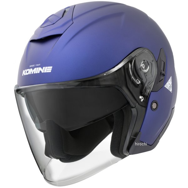 KOMINE FL コンポジット FRP ジェットヘルメット マットメタルブルー Lサイズ